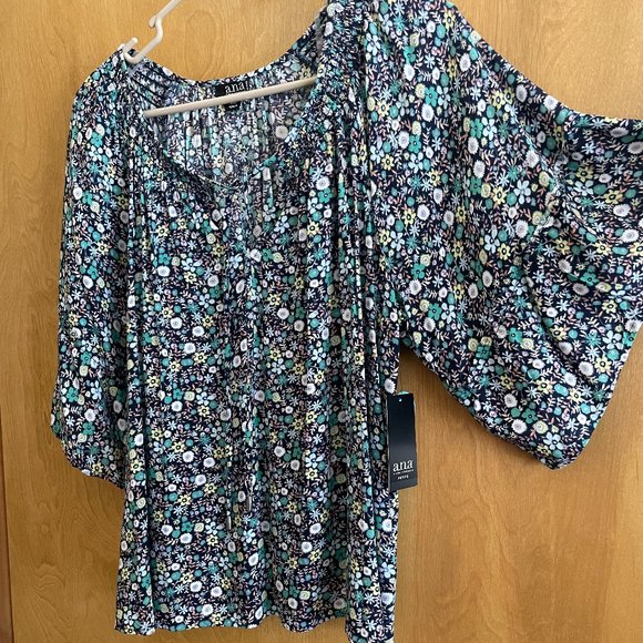 New! a.n.a. Blouse - Picture 2 of 5